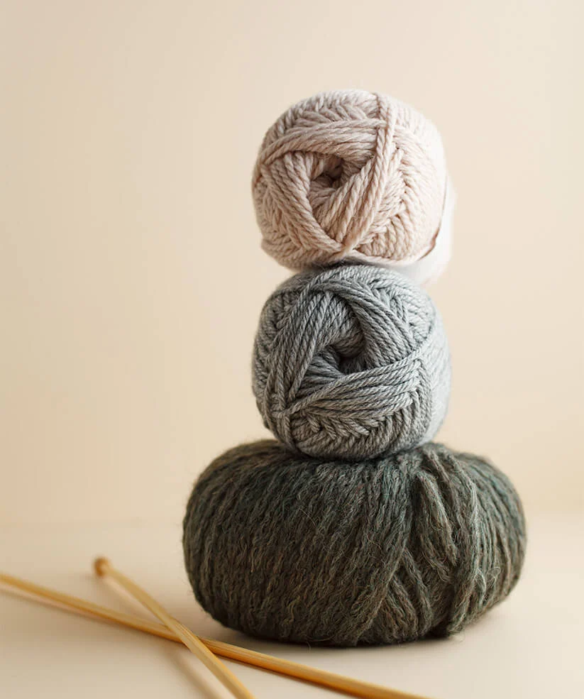 The handmade crochet process